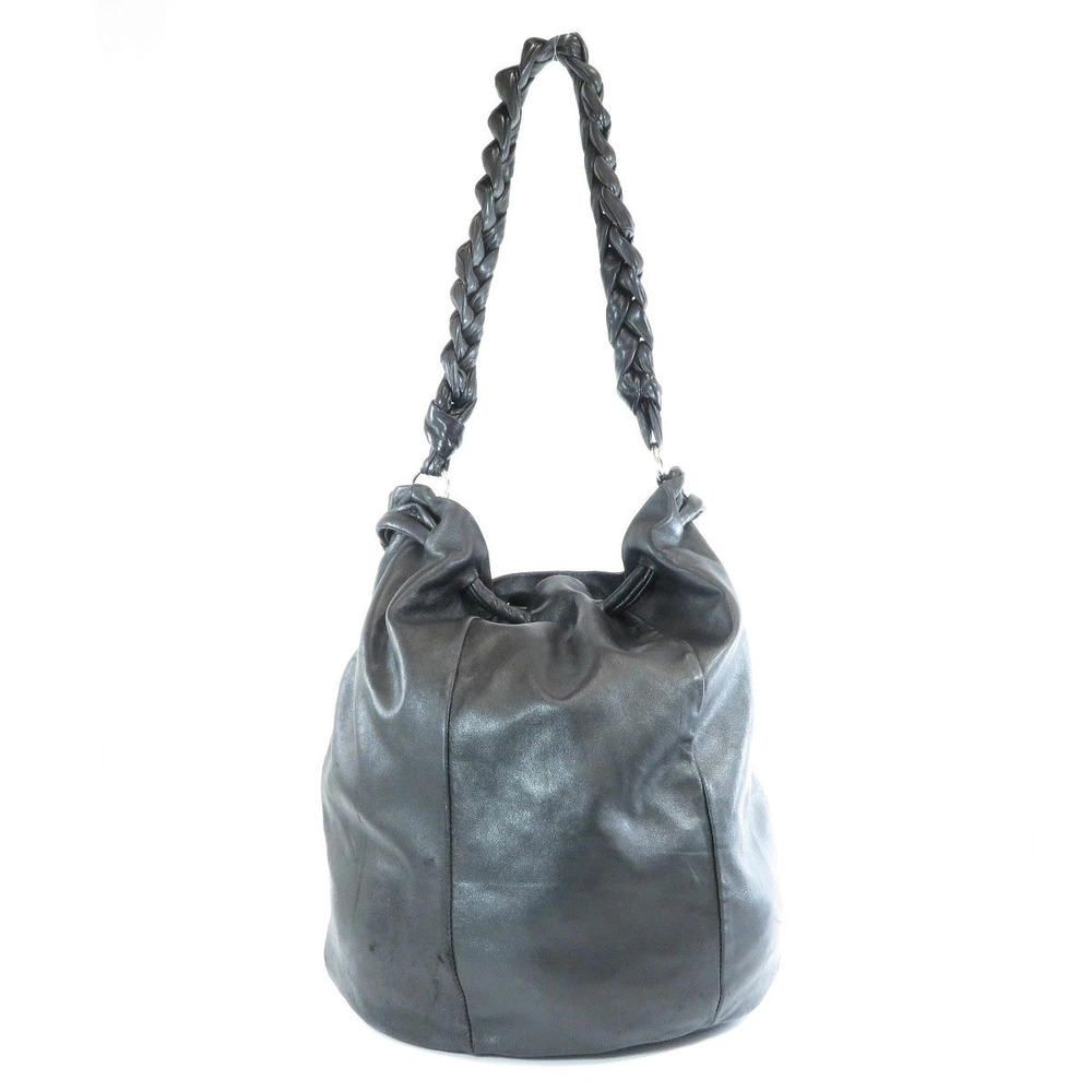 Prada Tote Plate Lambskin Bag